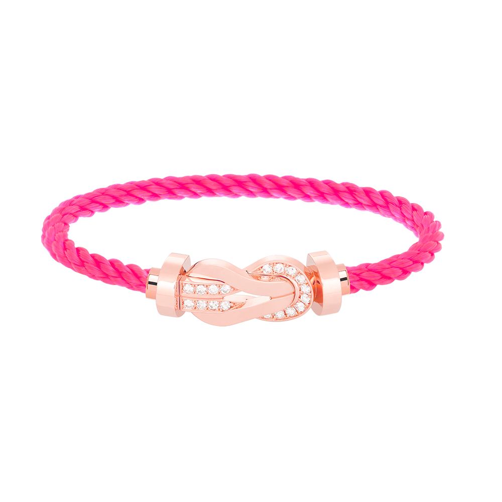[Renovia Jewelry]CHANCE LARGE 8 フィギュアバックル ハーフダイヤモンドブレスレット ローズゴールド