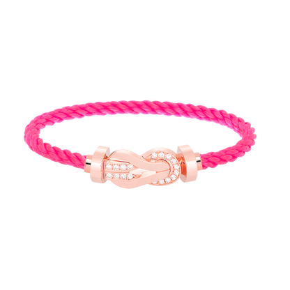 [Renovia Jewelry]CHANCE LARGE 8 フィギュアバックル ハーフダイヤモンドブレスレット ローズゴールド