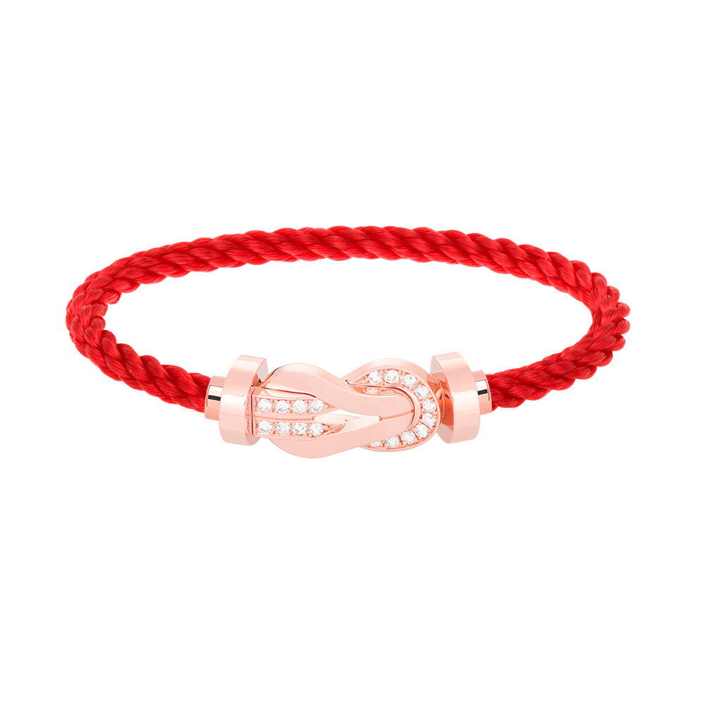 [Renovia Jewelry]CHANCE LARGE 8 フィギュアバックル ハーフダイヤモンドブレスレット ローズゴールド