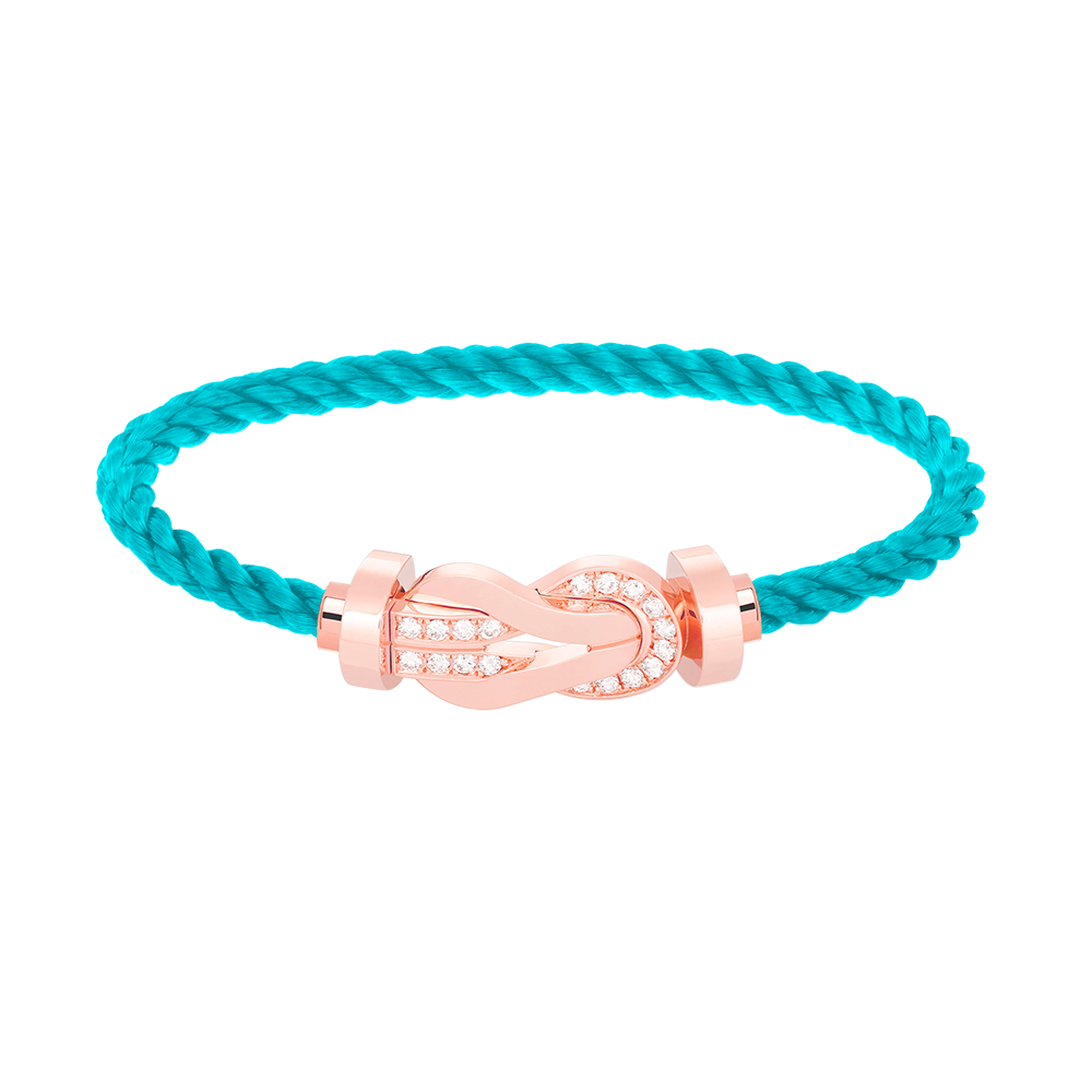 [Renovia Jewelry]CHANCE LARGE 8 フィギュアバックル ハーフダイヤモンドブレスレット ローズゴールド