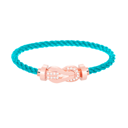 [Renovia Jewelry]CHANCE LARGE 8 フィギュアバックル ハーフダイヤモンドブレスレット ローズゴールド