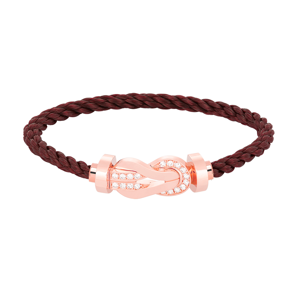 [Renovia Jewelry]CHANCE LARGE 8 フィギュアバックル ハーフダイヤモンドブレスレット ローズゴールド