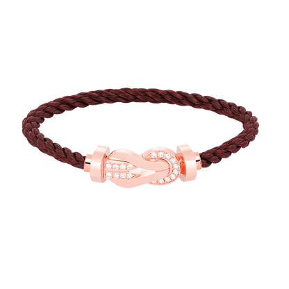 [Renovia Jewelry]CHANCE LARGE 8 フィギュアバックル ハーフダイヤモンドブレスレット ローズゴールド