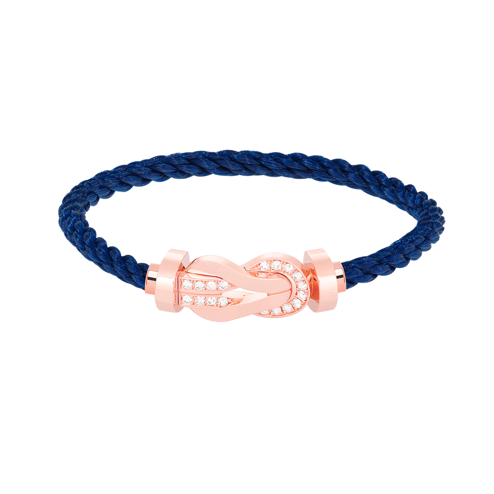 [Renovia Jewelry]CHANCE LARGE 8 フィギュアバックル ハーフダイヤモンドブレスレット ローズゴールド