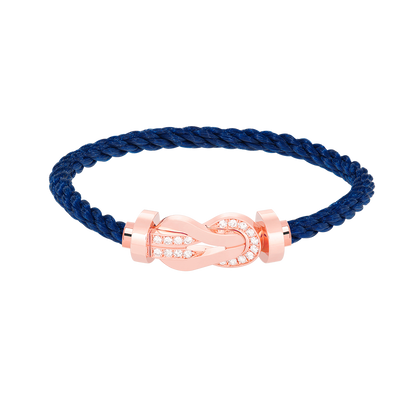 [Renovia Jewelry]CHANCE LARGE 8 フィギュアバックル ハーフダイヤモンドブレスレット ローズゴールド