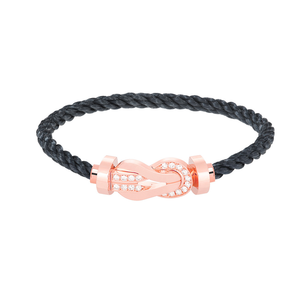 [Renovia Jewelry]CHANCE LARGE 8 フィギュアバックル ハーフダイヤモンドブレスレット ローズゴールド