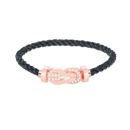 [Renovia Jewelry]CHANCE LARGE 8 フィギュアバックル ハーフダイヤモンドブレスレット ローズゴールド