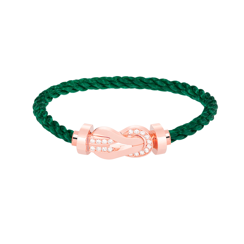 [Renovia Jewelry]CHANCE LARGE 8 フィギュアバックル ハーフダイヤモンドブレスレット ローズゴールド