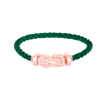 [Renovia Jewelry]CHANCE LARGE 8 フィギュアバックル ハーフダイヤモンドブレスレット ローズゴールド