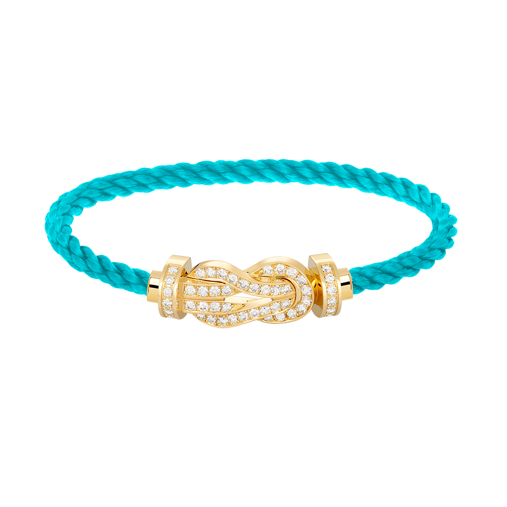 [Renovia Jewelry]CHANCE LARGE 8 フィギュアバックル フルダイヤモンドブレスレット ゴールド