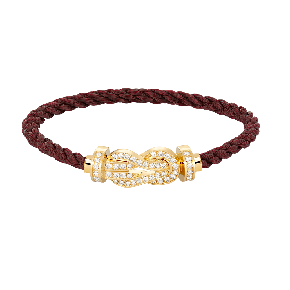 [Renovia Jewelry]CHANCE LARGE 8 フィギュアバックル フルダイヤモンドブレスレット ゴールド