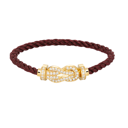 [Renovia Jewelry]CHANCE LARGE 8 フィギュアバックル フルダイヤモンドブレスレット ゴールド