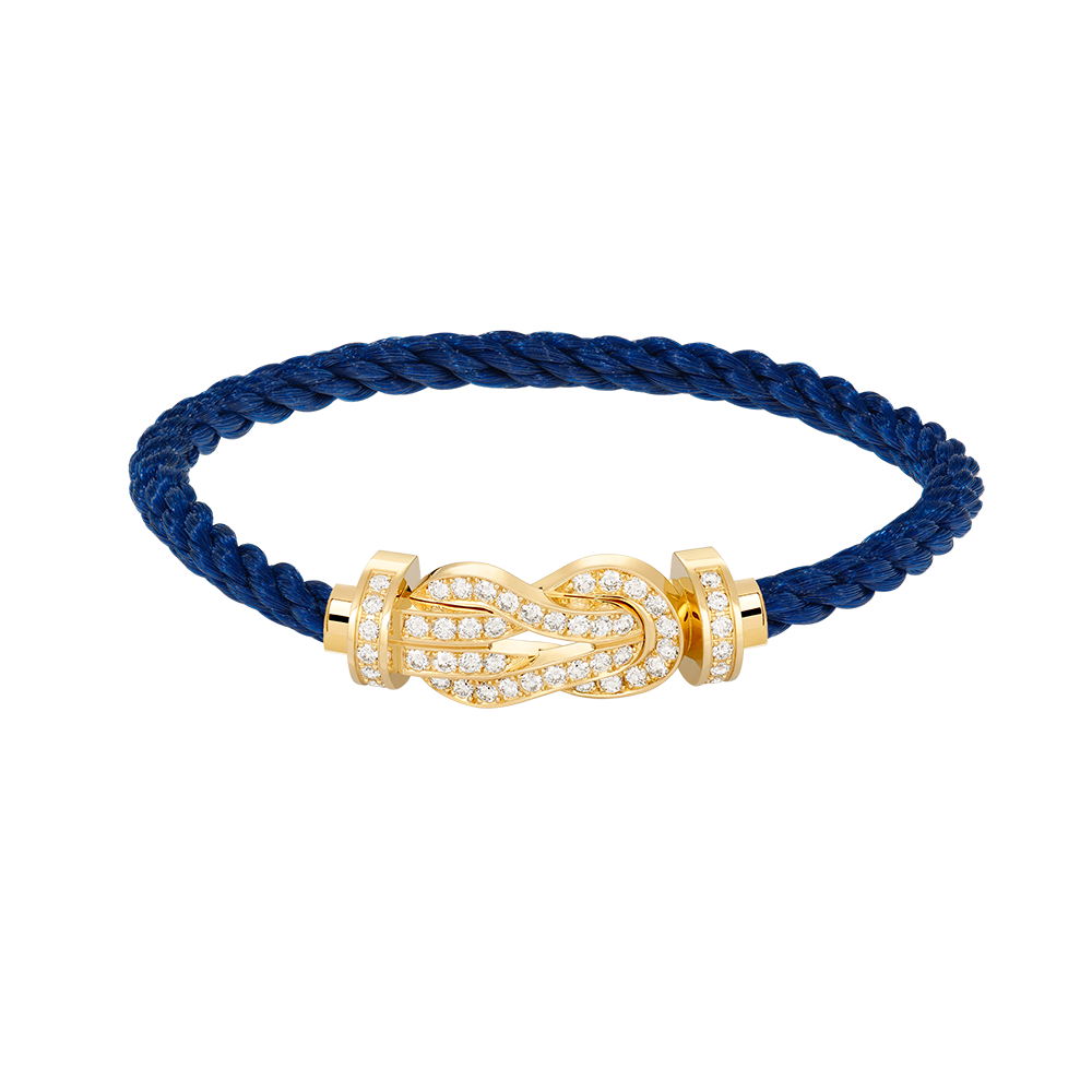 [Renovia Jewelry]CHANCE LARGE 8 フィギュアバックル フルダイヤモンドブレスレット ゴールド