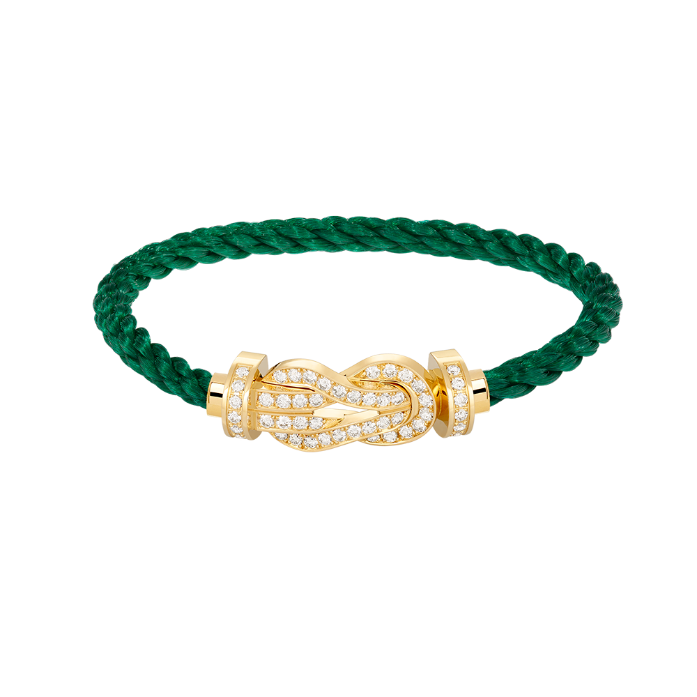 [Renovia Jewelry]CHANCE LARGE 8 フィギュアバックル フルダイヤモンドブレスレット ゴールド