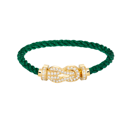 [Renovia Jewelry]CHANCE LARGE 8 フィギュアバックル フルダイヤモンドブレスレット ゴールド
