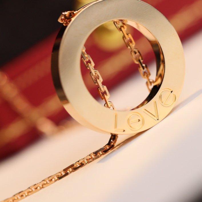 [Renovia Jewelry]LOVE NECKLACE ADJUSTABLE ROSE GOLD