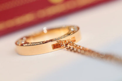 [Renovia Jewelry]LOVE NECKLACE ADJUSTABLE ROSE GOLD