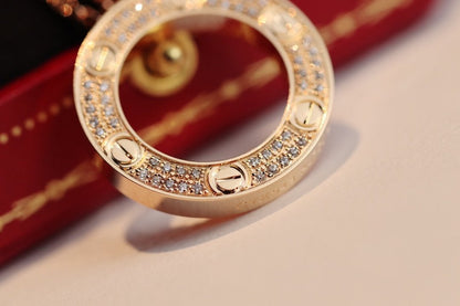 [Renovia Jewelry]LOVE NECKLACE ADJUSTABLE ROSE GOLD