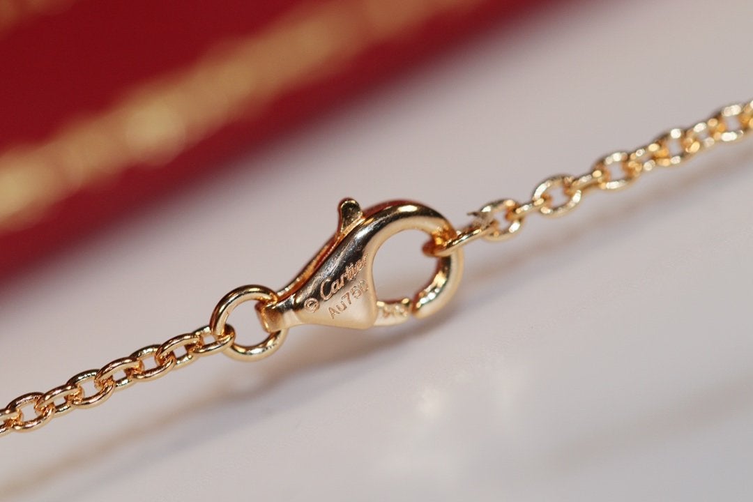 [Renovia Jewelry]LOVE NECKLACE PINK GOLD AND SILVER