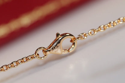 [Renovia Jewelry]LOVE NECKLACE PINK GOLD AND SILVER