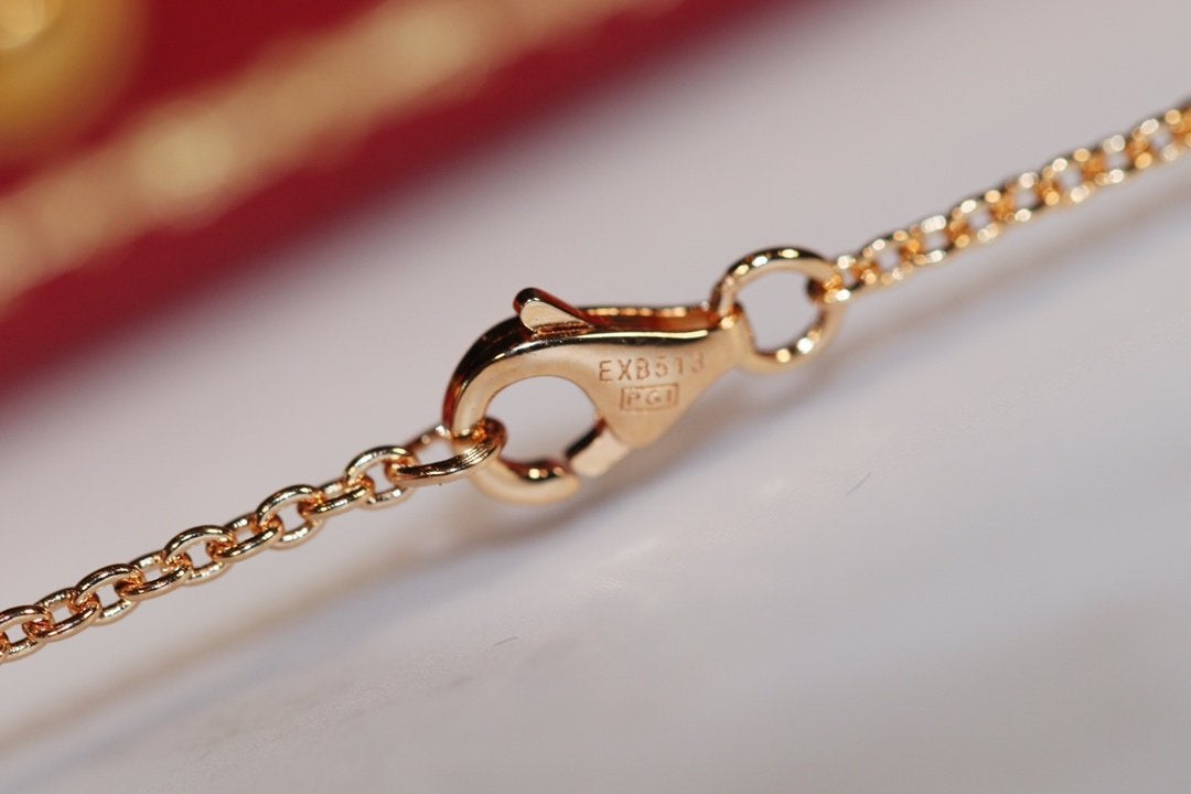 [Renovia Jewelry]LOVE NECKLACE PINK GOLD AND SILVER
