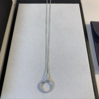 [Renovia Jewelry]JUSTE NECKLACE SILVER DIAMONDS