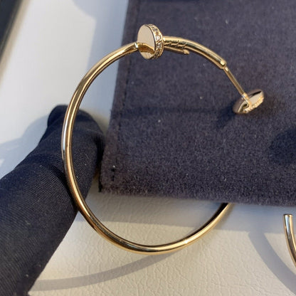 [Renovia Jewelry]JUSTE EARRINGS GOLD DIAMONDS 1.8MM