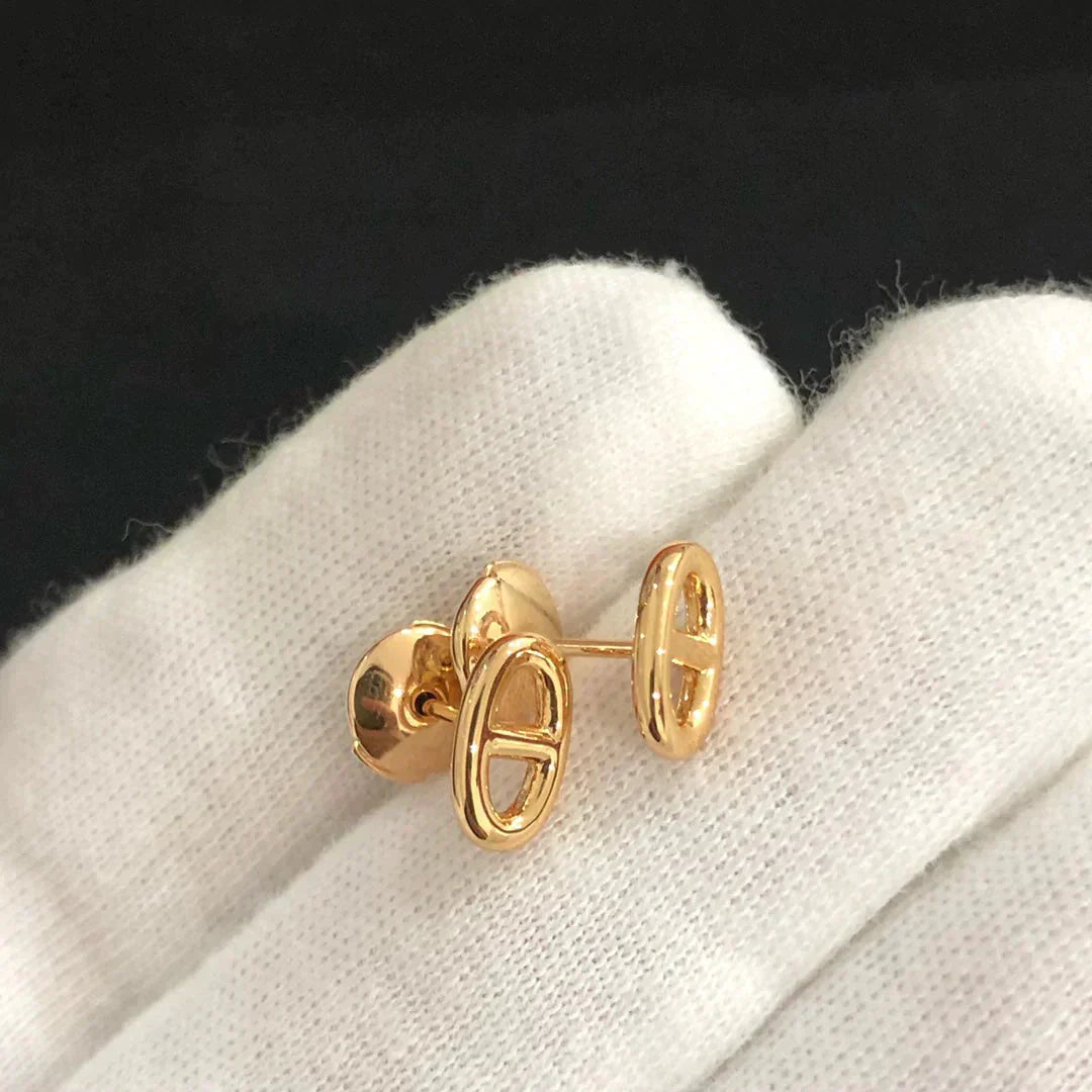 [Renovia Jewelry]チェーン スモールピアス ゴールド＆シルバー
