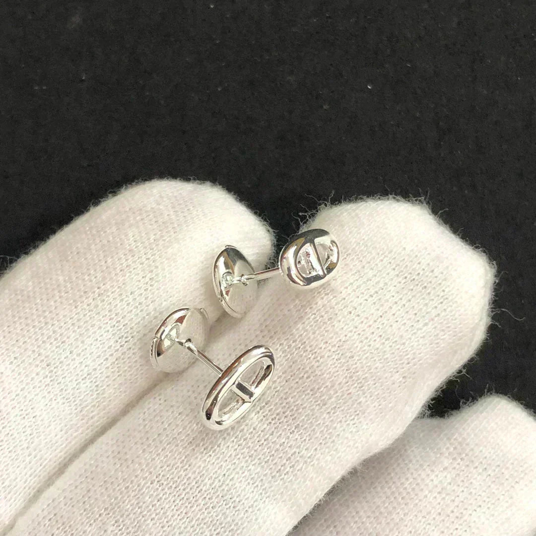 [Renovia Jewelry]チェーン スモールピアス ゴールド＆シルバー