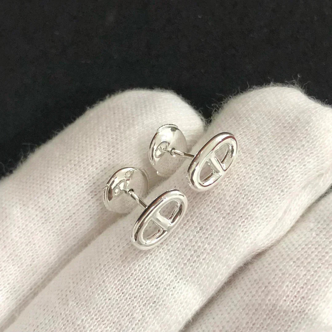 [Renovia Jewelry]チェーン スモールピアス ゴールド＆シルバー