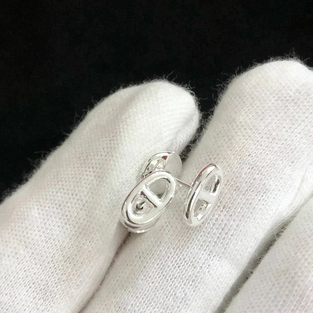 [Renovia Jewelry]チェーン スモールピアス ゴールド＆シルバー