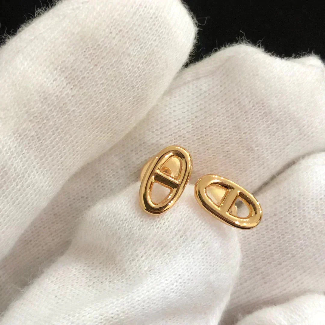 [Renovia Jewelry]チェーン スモールピアス ゴールド＆シルバー