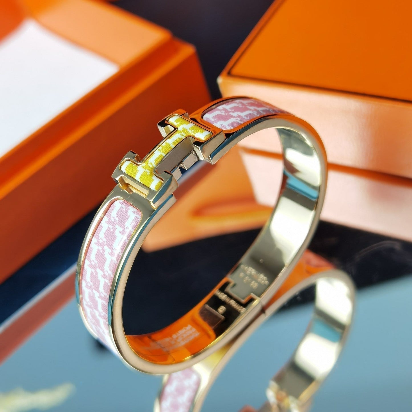 [Renovia Jewelry]H ホースブレスレット 12MM