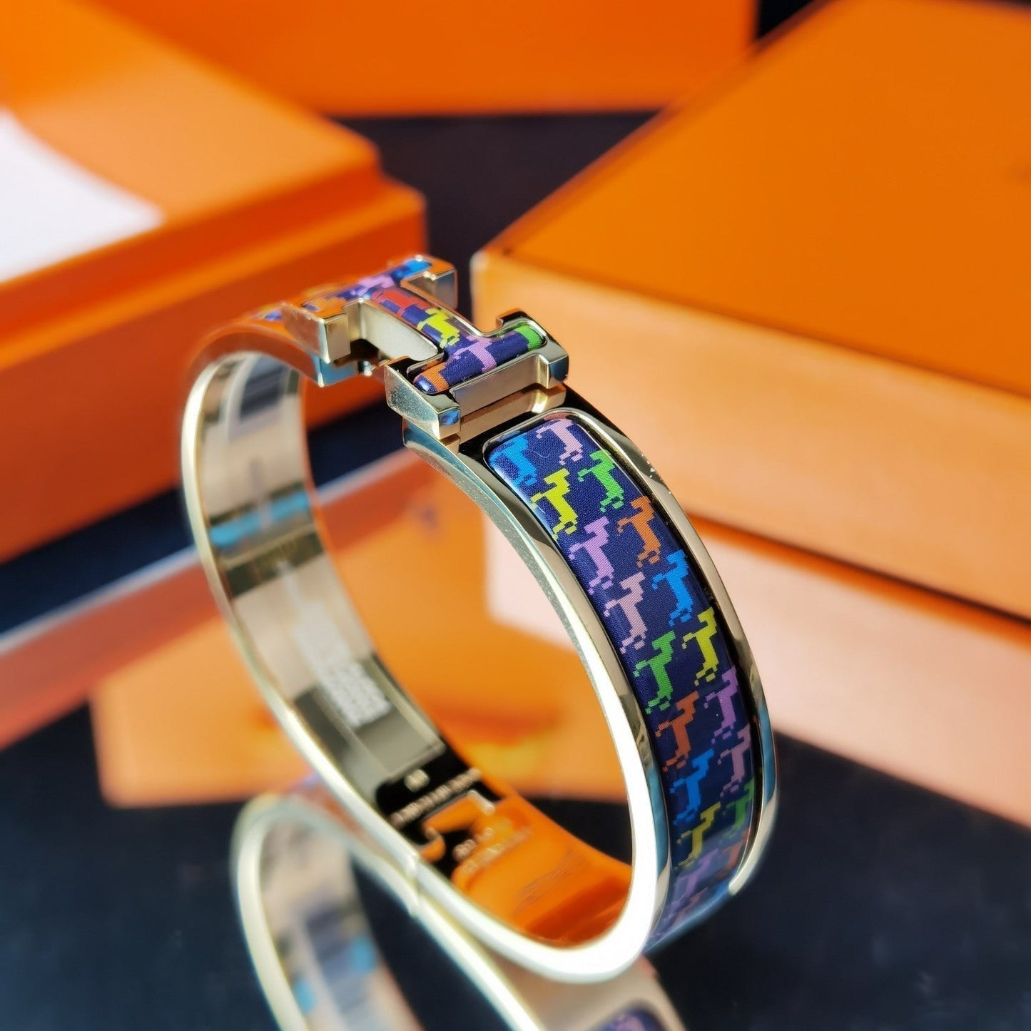 [Renovia Jewelry]H ホースブレスレット 12MM