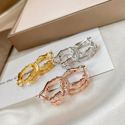[Renovia Jewelry]セルペンティ イヤリング ダイヤモンド