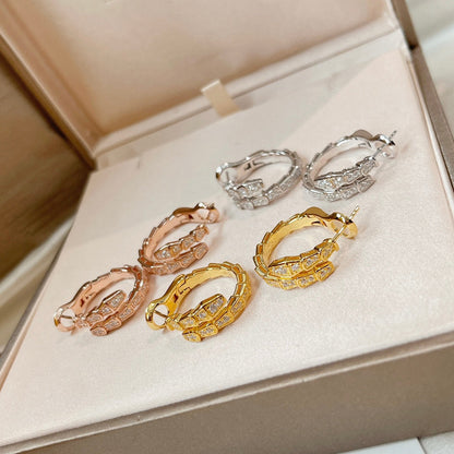 [Renovia Jewelry]セルペンティ イヤリング ダイヤモンド
