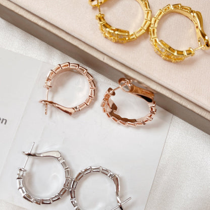 [Renovia Jewelry]セルペンティ イヤリング ダイヤモンド