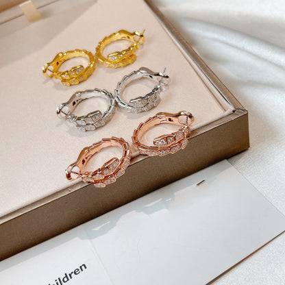 [Renovia Jewelry]セルペンティ イヤリング ダイヤモンド