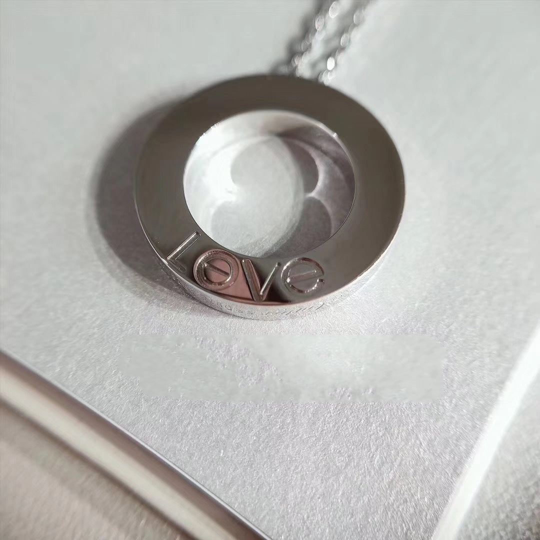 [Renovia Jewelry]LOVE NECKLACE ADJUSTABLE SILVER