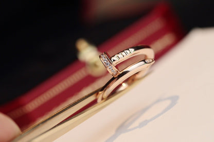 [Renovia Jewelry]JUSTE RING 2.65MM PINK GOLD DIAMOND