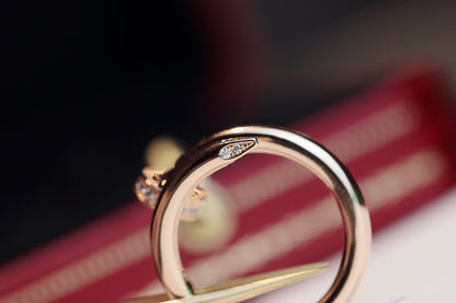 [Renovia Jewelry]JUSTE RING 2.65MM PINK GOLD DIAMOND