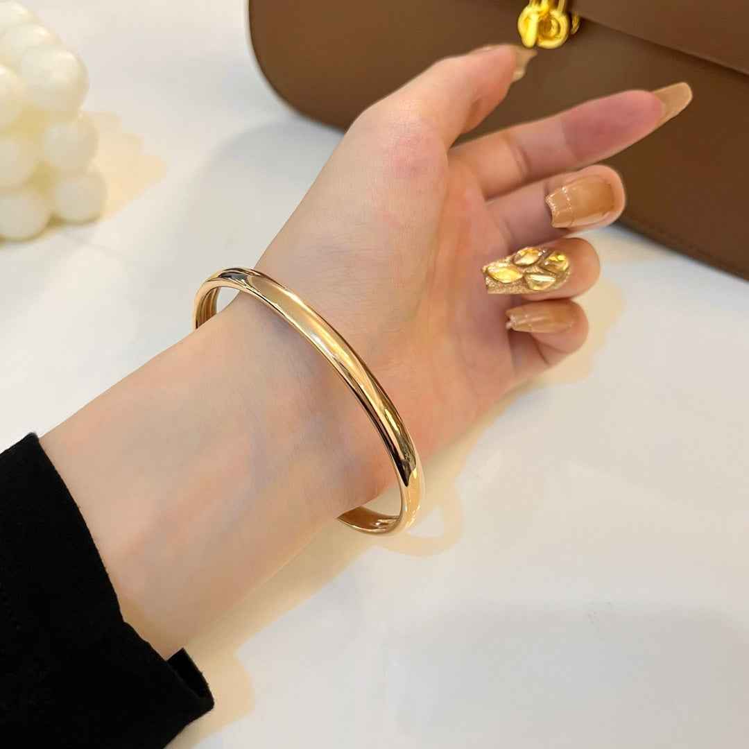 [Renovia Jewelry]PANTHERE GOLD DIAMOND OPEN BRACELET