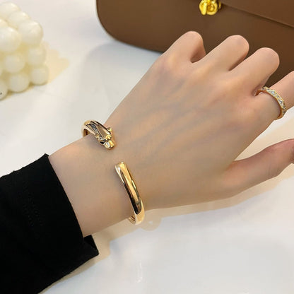 [Renovia Jewelry]PANTHERE GOLD OPEN BRACELET