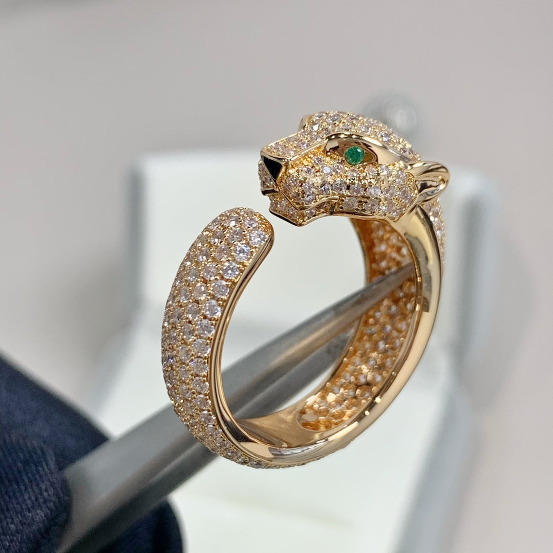 [Renovia Jewelry]PANTHERE PINK GOLD DIAMOND RING