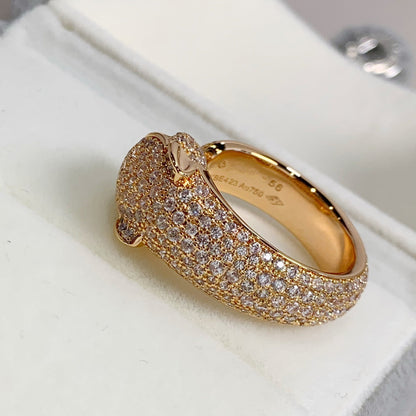 [Renovia Jewelry]PANTHERE PINK GOLD DIAMOND RING