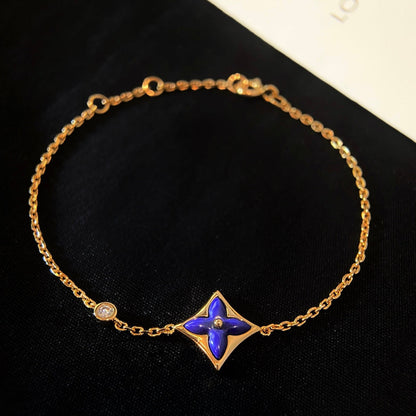 [Renovia Jewelry]カラースター ピンクゴールド ダイヤモンド ブレスレット