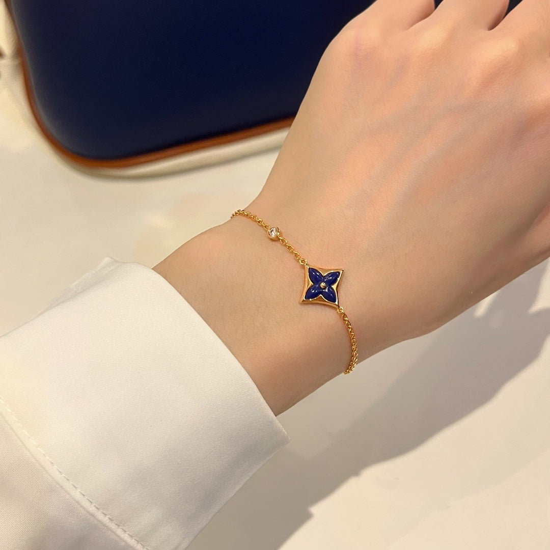 [Renovia Jewelry]カラースター ピンクゴールド ダイヤモンド ブレスレット