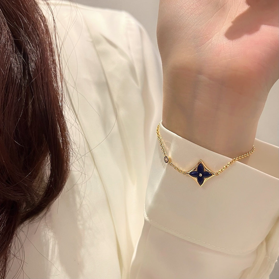 [Renovia Jewelry]カラースター ピンクゴールド ダイヤモンド ブレスレット
