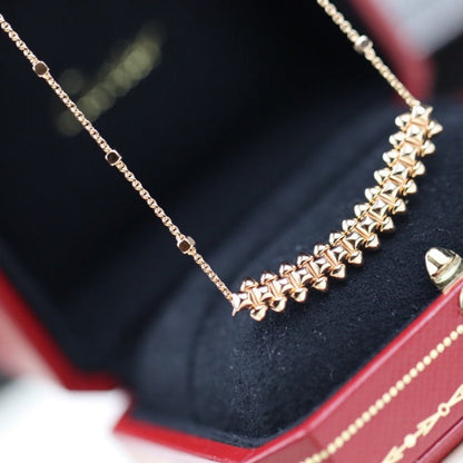 [Renovia Jewelry]CLASH PINK GOLD NECKLACE