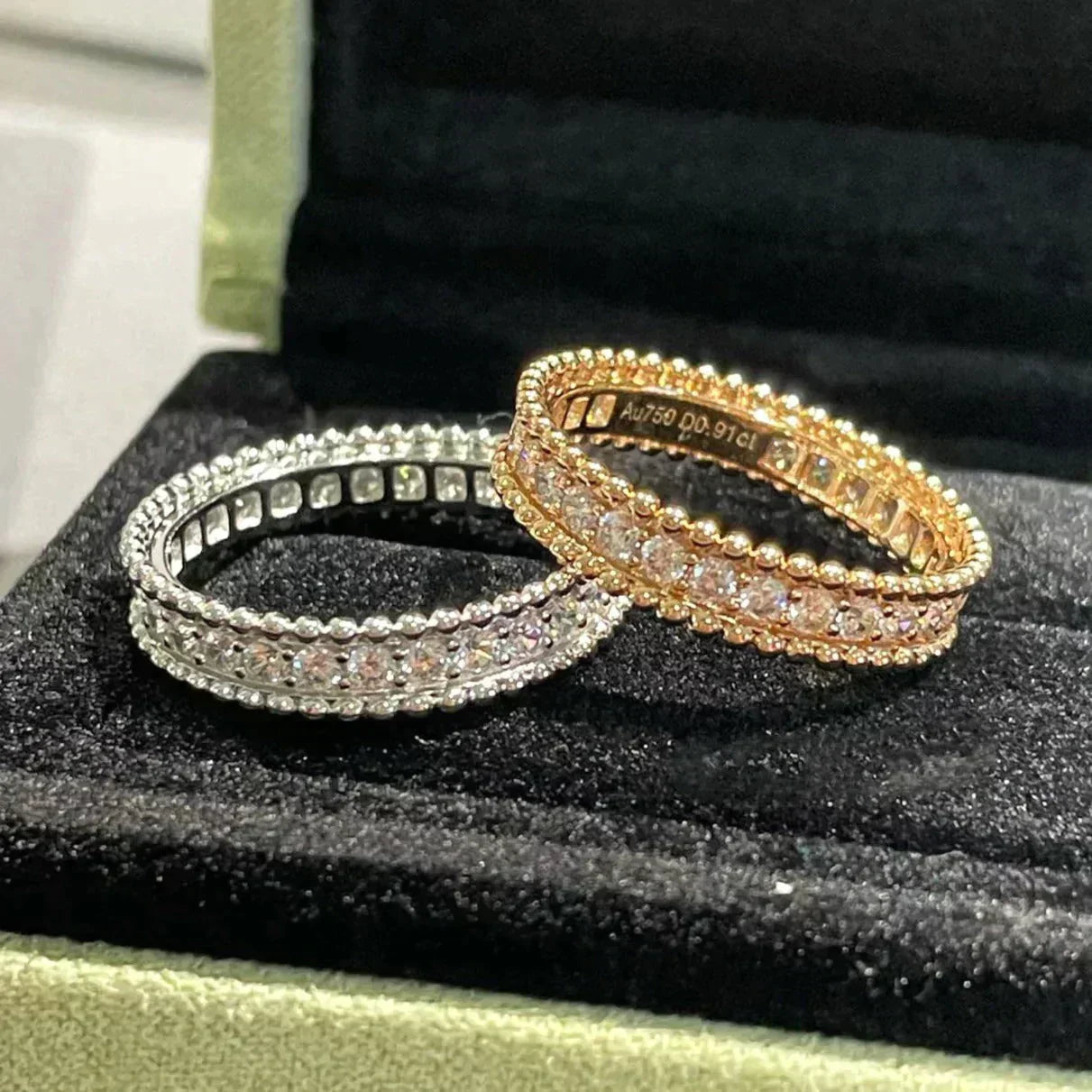 [Renovia Jewelry]ペルレ ダイヤモンド ローズゴールド リング